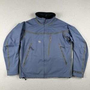 Mountain Hardwear Conduit Softshell Jacket Men's Large Blue Full Zip Outdoor